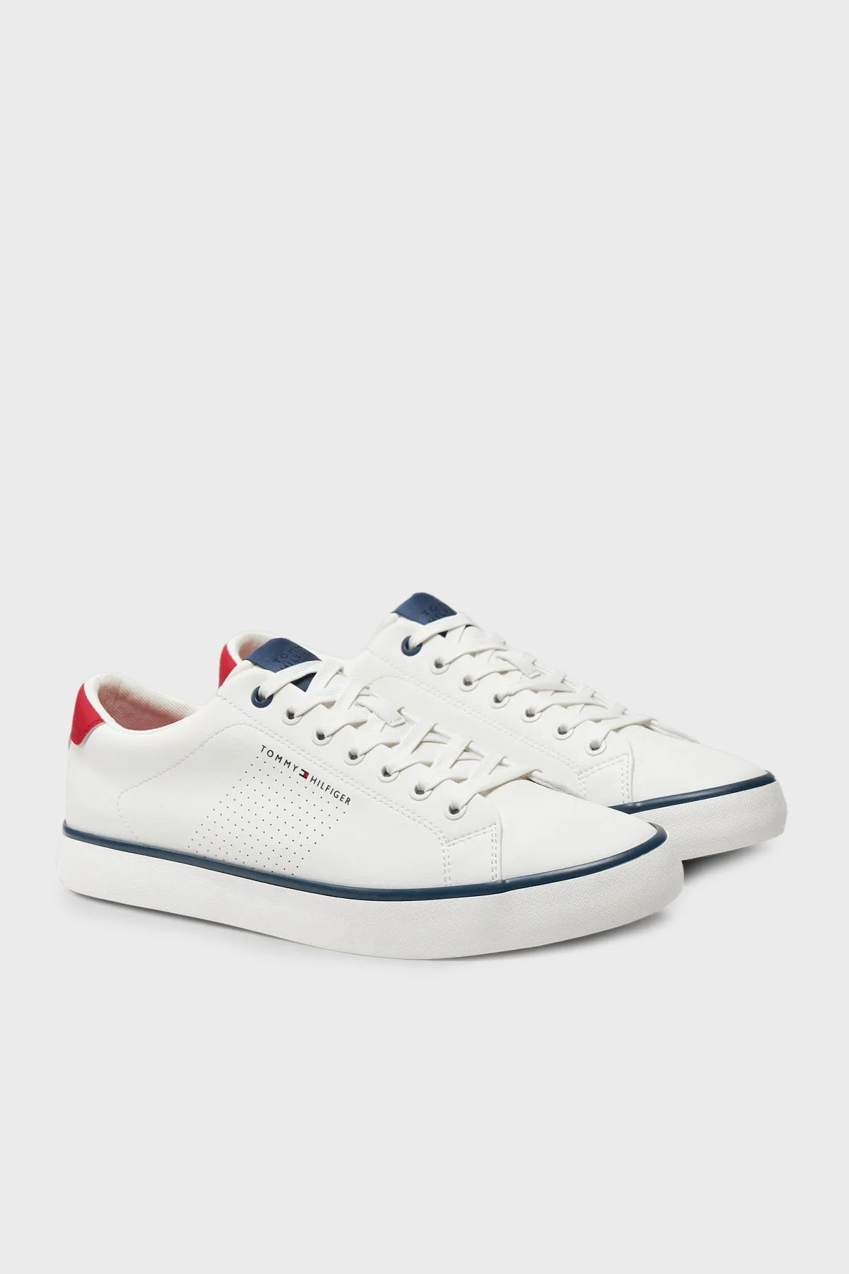 Tommy Hilfiger Logolu Sneaker Erkek Ayakkabı FM0FM05110 YBH BEYAZ - 2