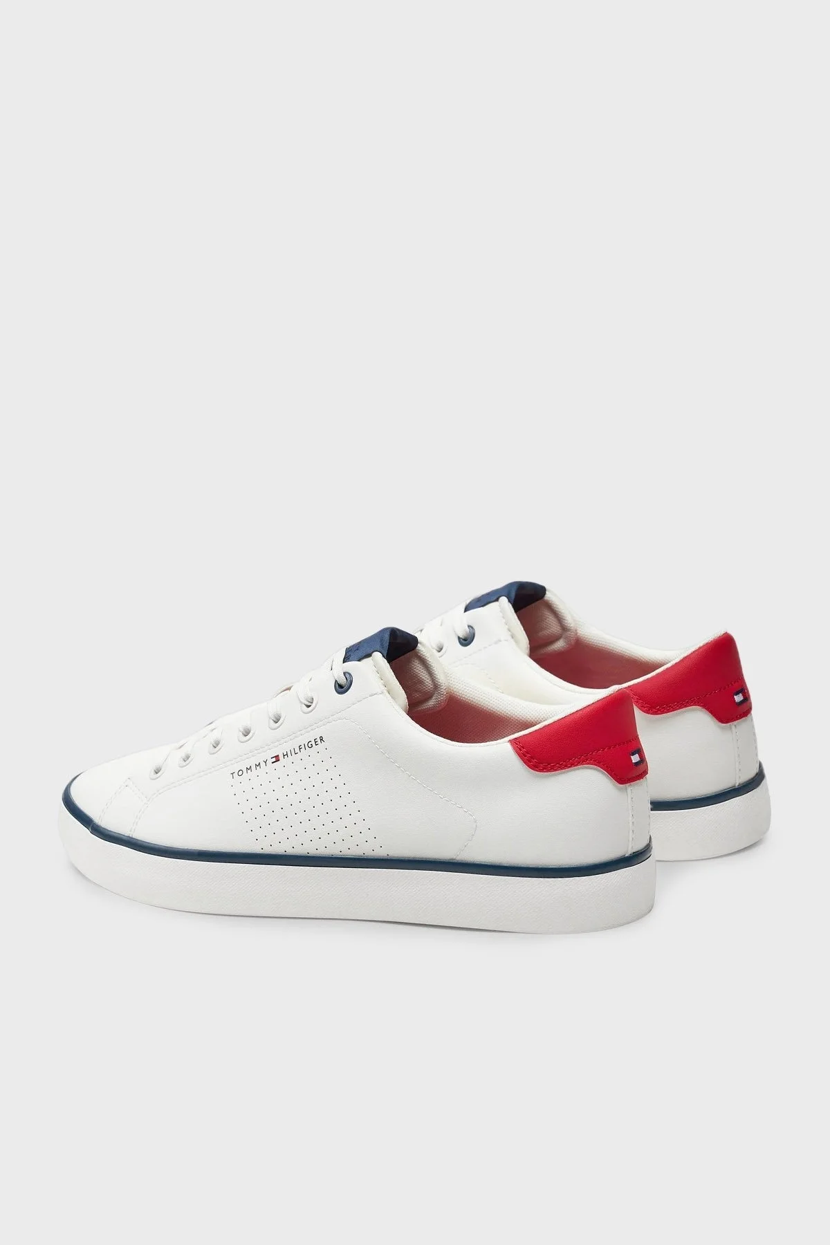 Tommy Hilfiger Logolu Sneaker Erkek Ayakkabı FM0FM05110 YBH BEYAZ - 3