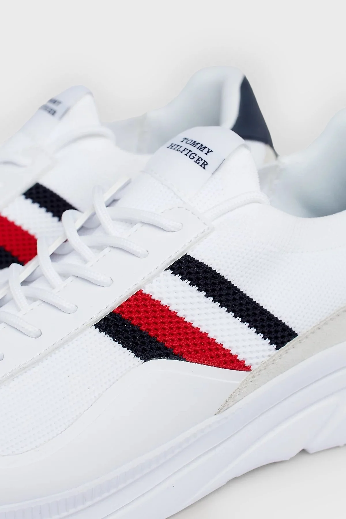 Tommy Hilfiger Logolu Sneaker Erkek Ayakkabı FM0FM05135 YBS BEYAZ - 5