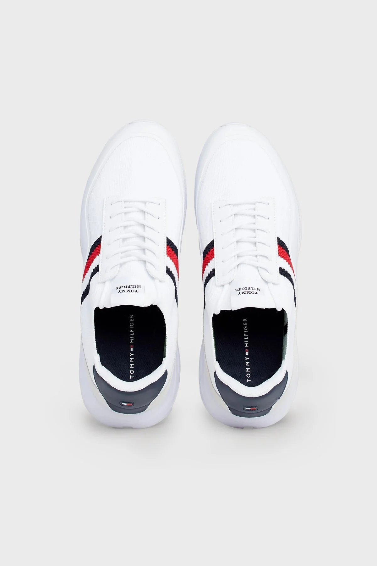 Tommy Hilfiger Logolu Sneaker Erkek Ayakkabı FM0FM05135 YBS BEYAZ - 6