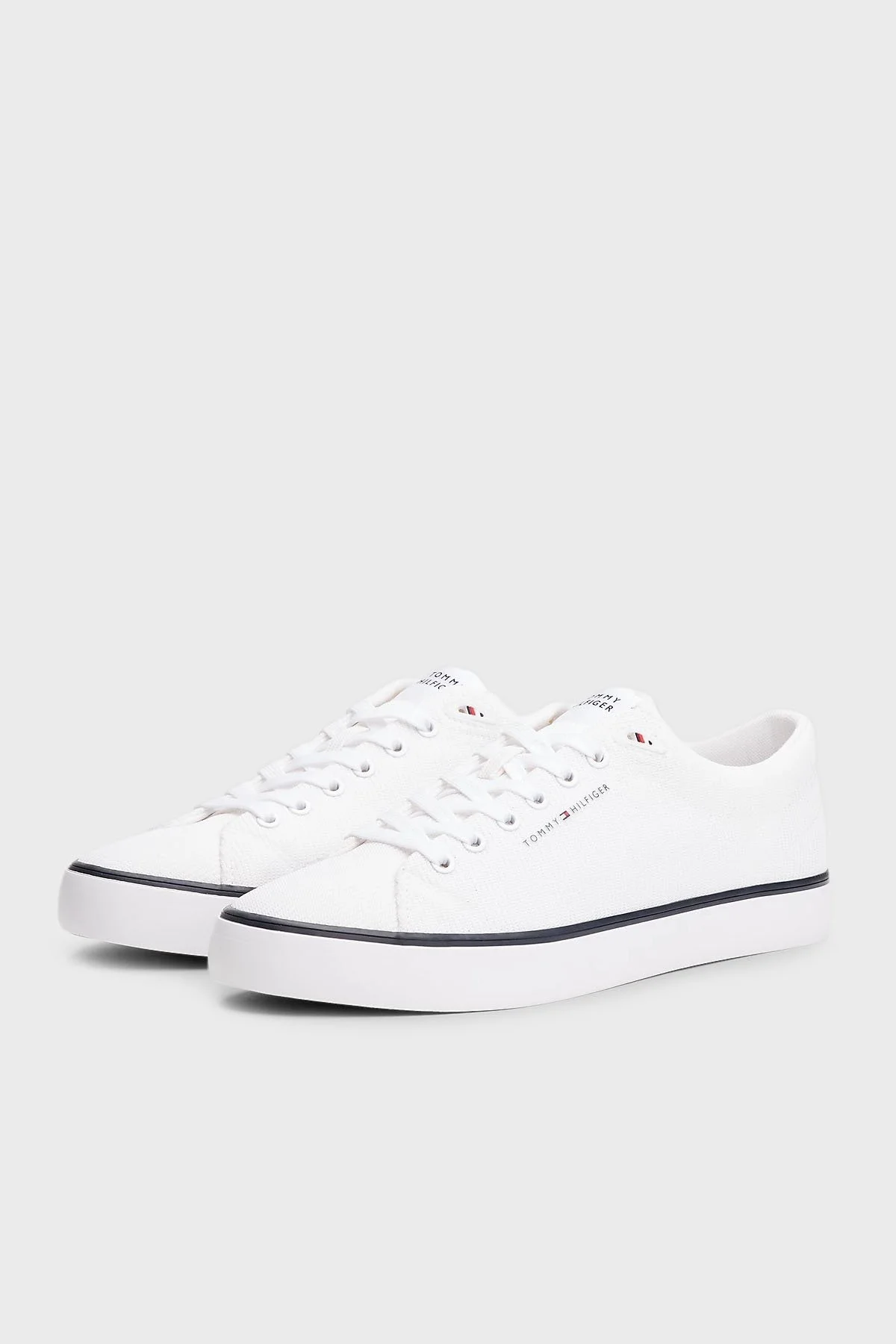 Tommy Hilfiger Logolu Sneaker Erkek Ayakkabı FM0FM05513 YBS BEYAZ - 10