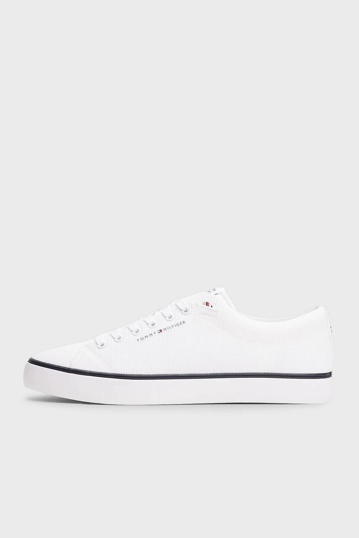 Tommy Hilfiger Logolu Sneaker Erkek Ayakkabı FM0FM05513 YBS BEYAZ - 11