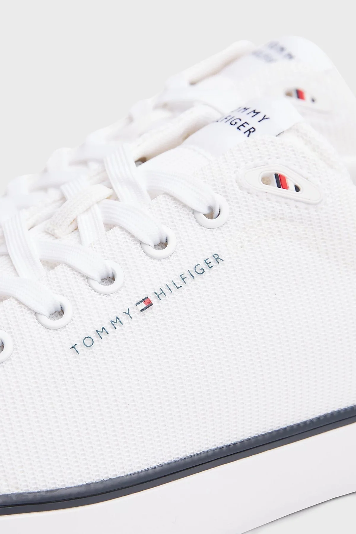 Tommy Hilfiger Logolu Sneaker Erkek Ayakkabı FM0FM05513 YBS BEYAZ - 13