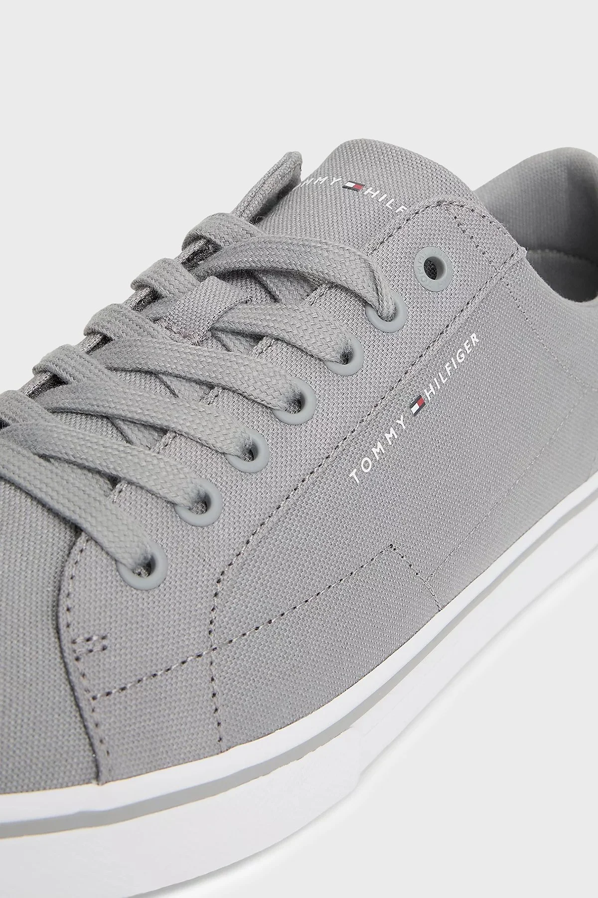 Tommy Hilfiger Logolu Sneaker Erkek Ayakkabı FM0FM05688 PRY GRİ - 7