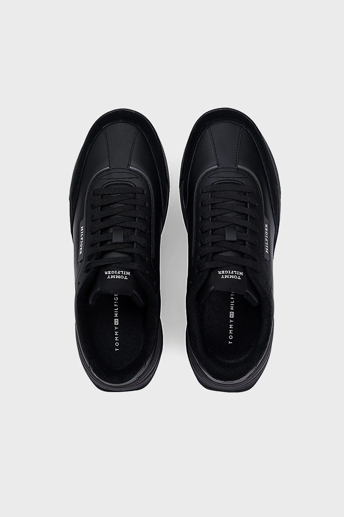 Tommy Hilfiger Logolu Sneaker Erkek Ayakkabı FM0FM05721 BDS SİYAH - 4