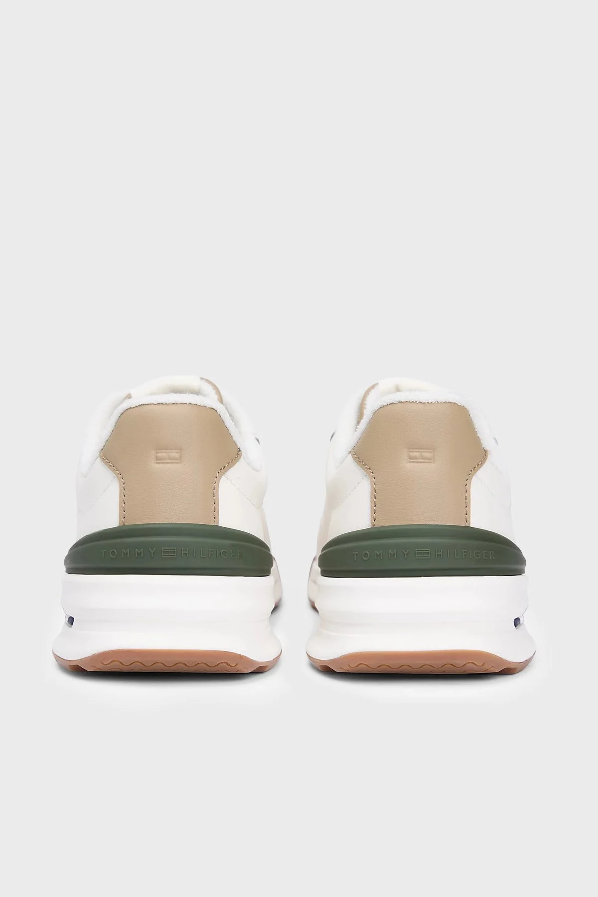 Tommy Hilfiger Logolu Sneaker Erkek Ayakkabı FM0FM05721 Z00 AÇIK BEJ - 6