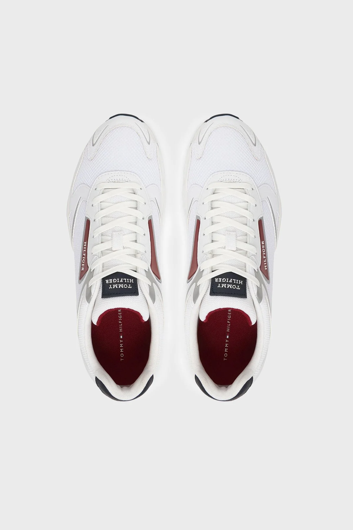 Tommy Hilfiger Logolu Sneaker Erkek Ayakkabı FM0FM05833 YBS BEYAZ - 3