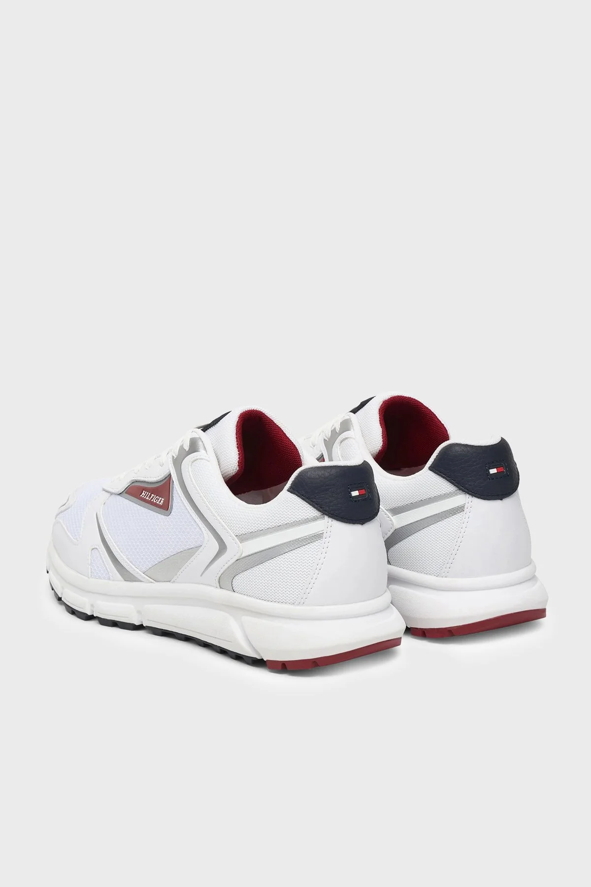 Tommy Hilfiger Logolu Sneaker Erkek Ayakkabı FM0FM05833 YBS BEYAZ - 4
