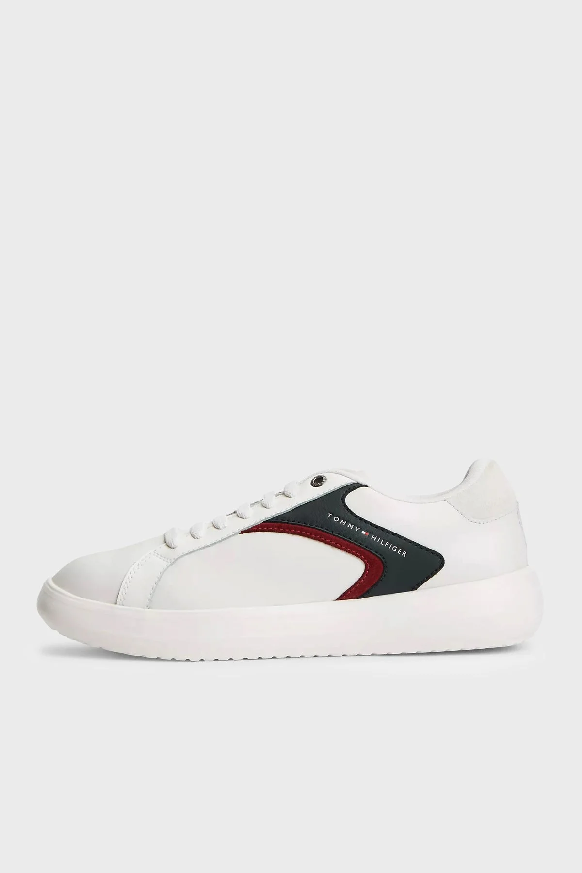 Tommy Hilfiger Logolu Sneaker Erkek Ayakkabı FM0FM05885 0GZ Beyaz-mavi - 4