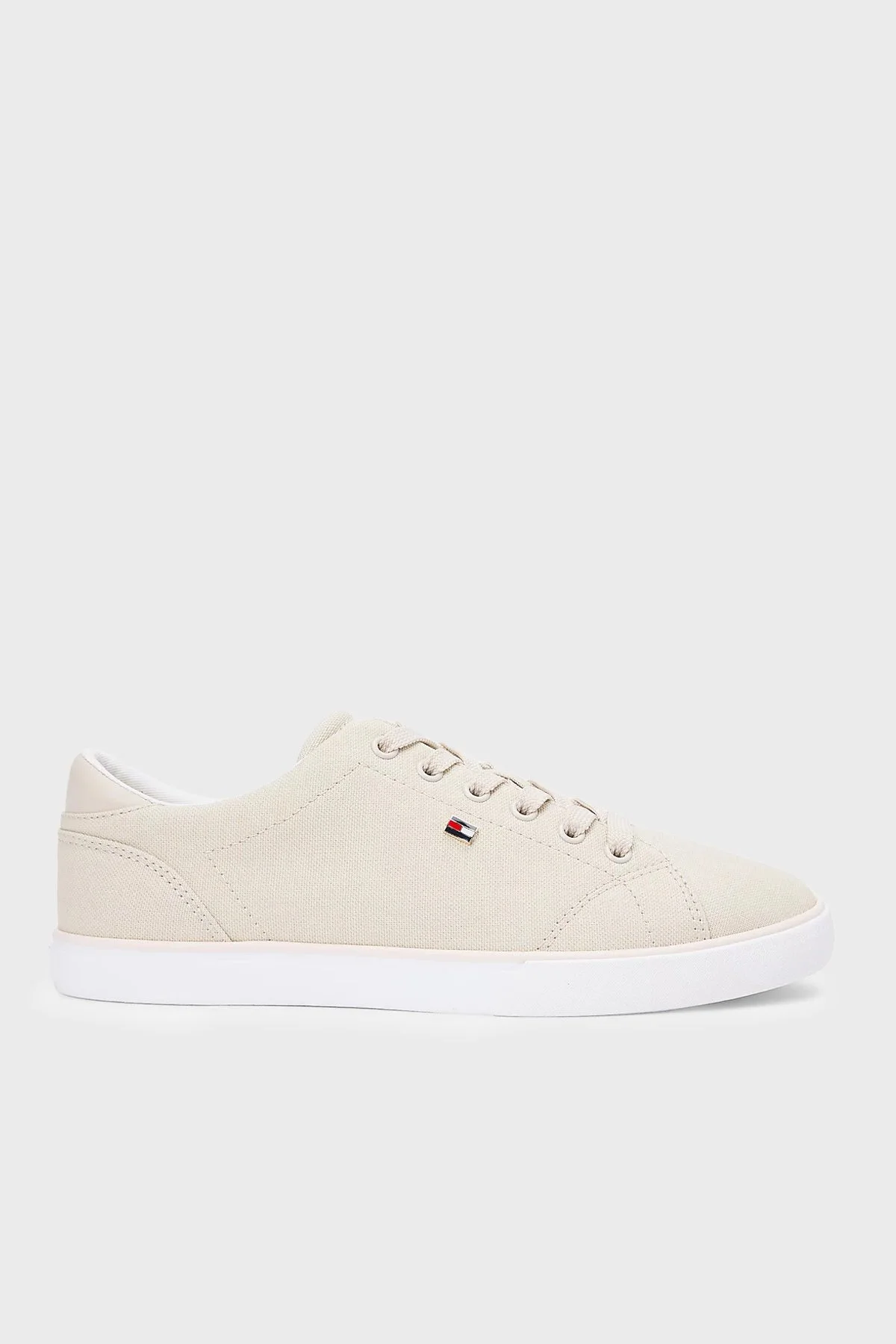 Tommy Hilfiger Logolu Sneaker Kadın Ayakkabı FW0FW09102 ACI BEJ - 1