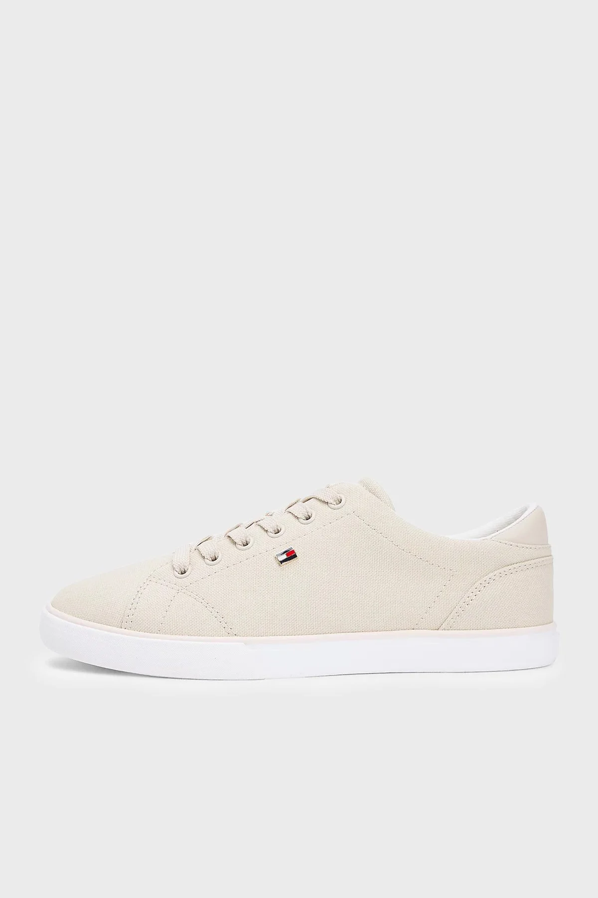 Tommy Hilfiger Logolu Sneaker Kadın Ayakkabı FW0FW09102 ACI BEJ - 2