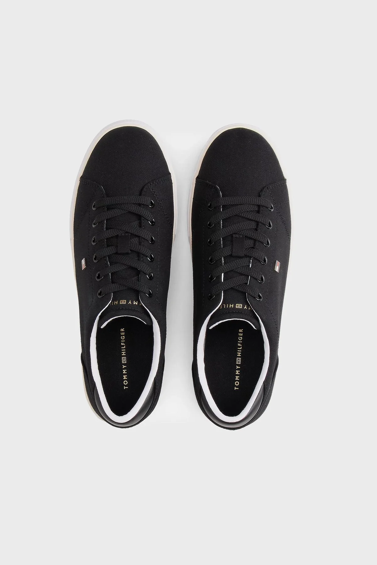 Tommy Hilfiger Logolu Sneaker Kadın Ayakkabı FW0FW09102 BDS SİYAH - 4