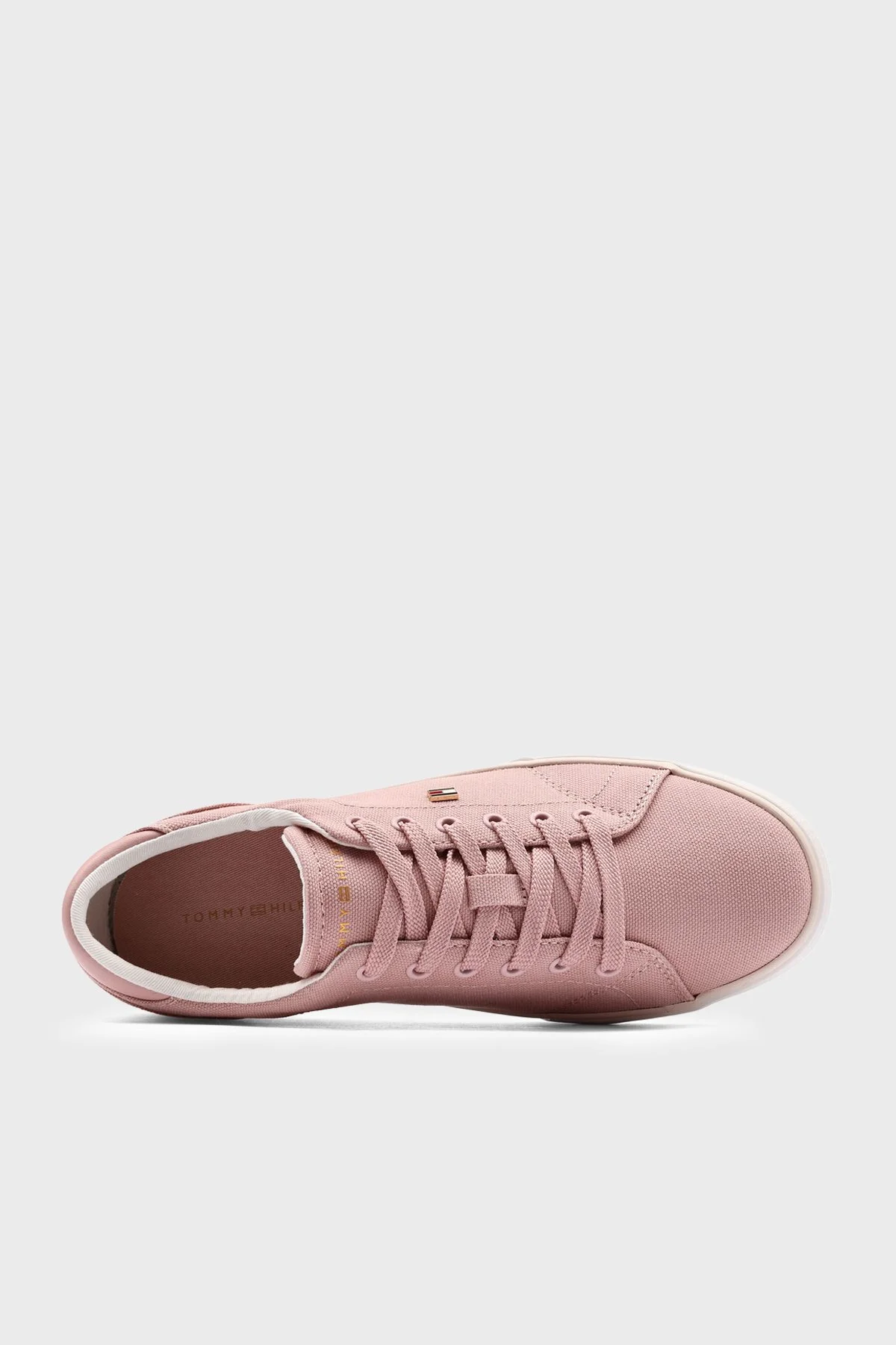 Tommy Hilfiger Logolu Sneaker Kadın Ayakkabı FW0FW09102 TQN AÇIK PEMBE - 4