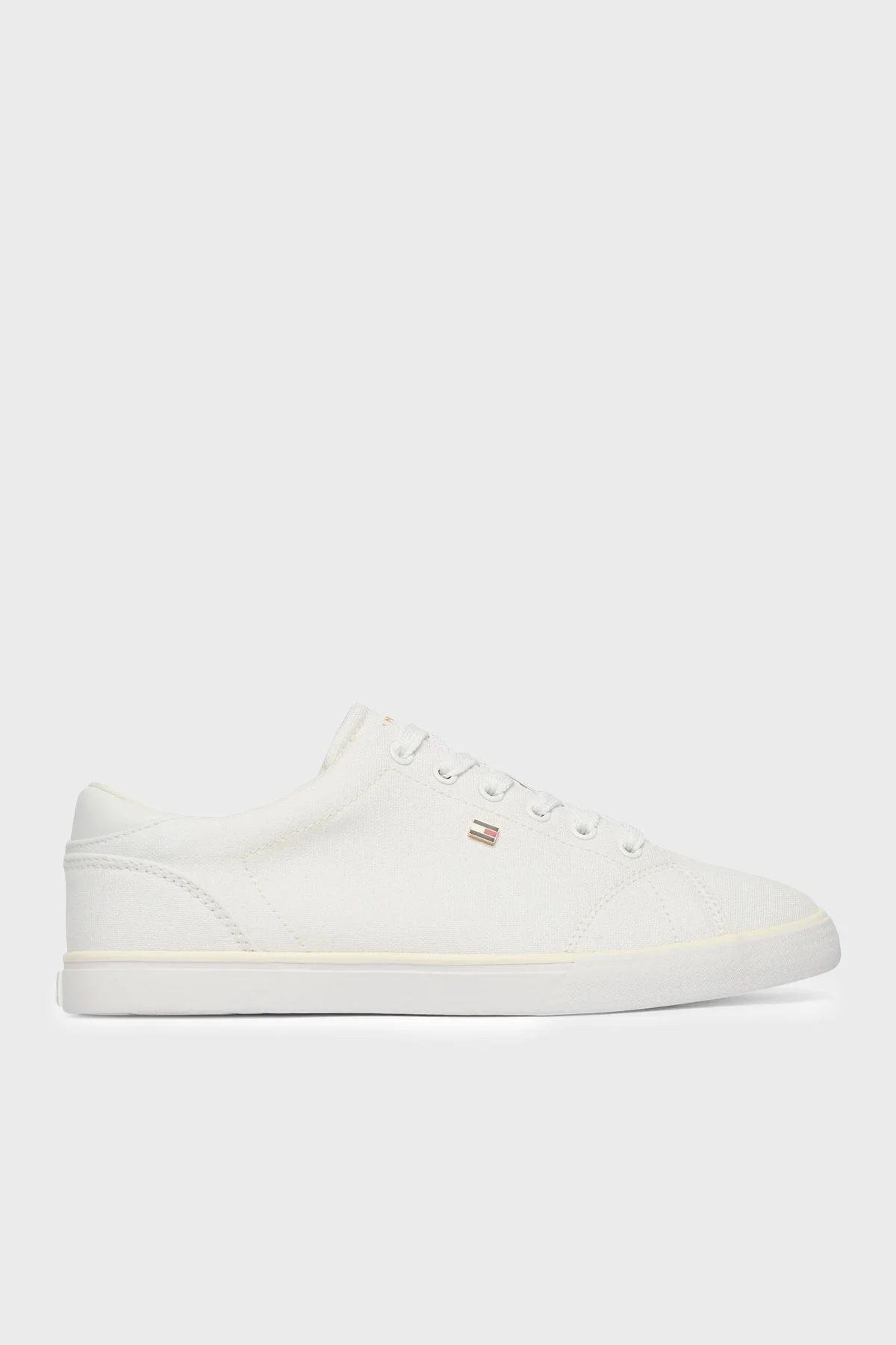 Tommy Hilfiger Logolu Sneaker Kadın Ayakkabı FW0FW09102 YBS BEYAZ - 1