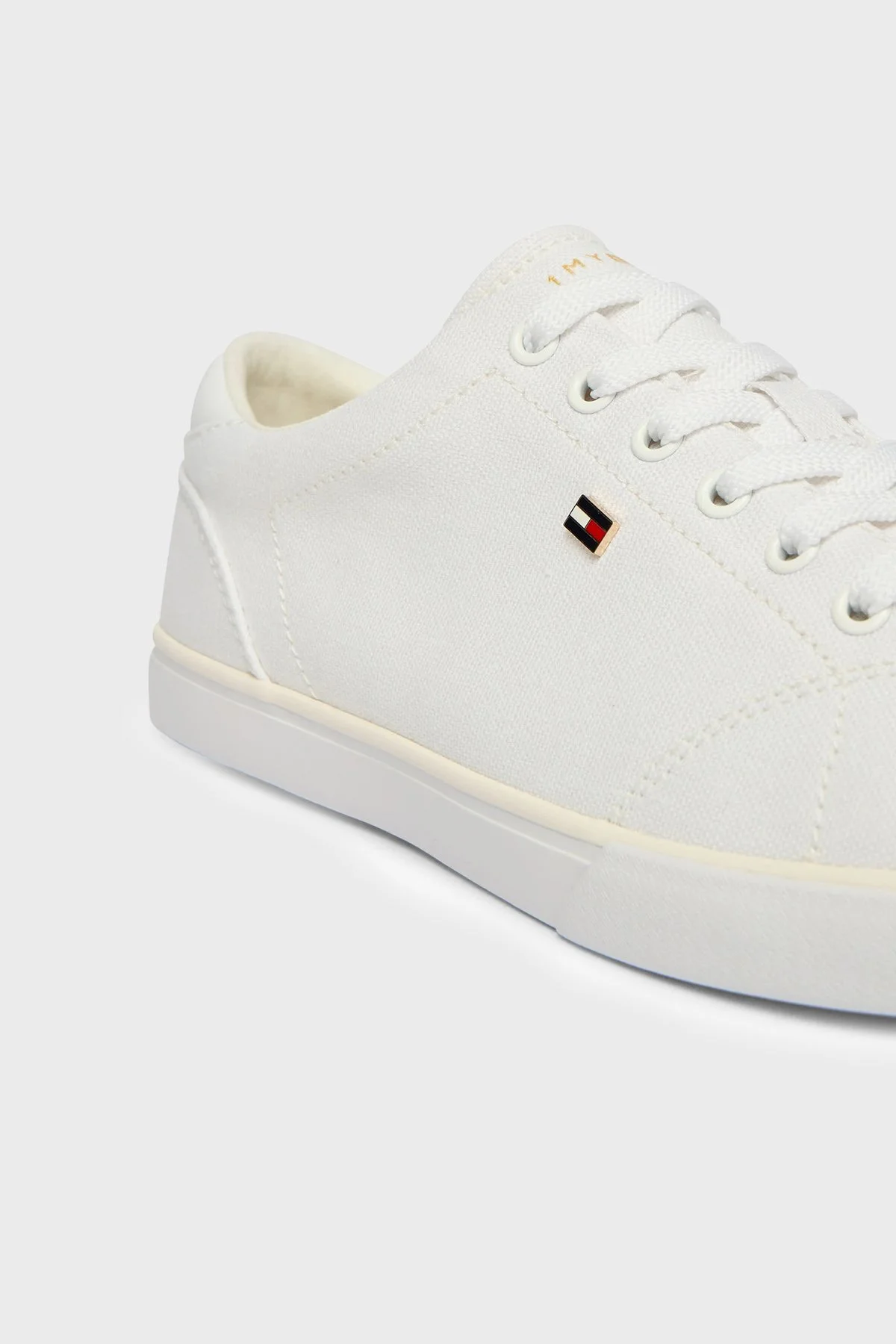 Tommy Hilfiger Logolu Sneaker Kadın Ayakkabı FW0FW09102 YBS BEYAZ - 5