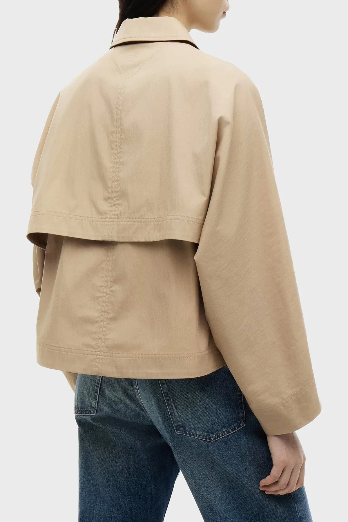 Tommy Hilfiger Logolu Su İtici Regular Fit Ceket Kadın Mont WW0WW49844 AEH Camel - 5