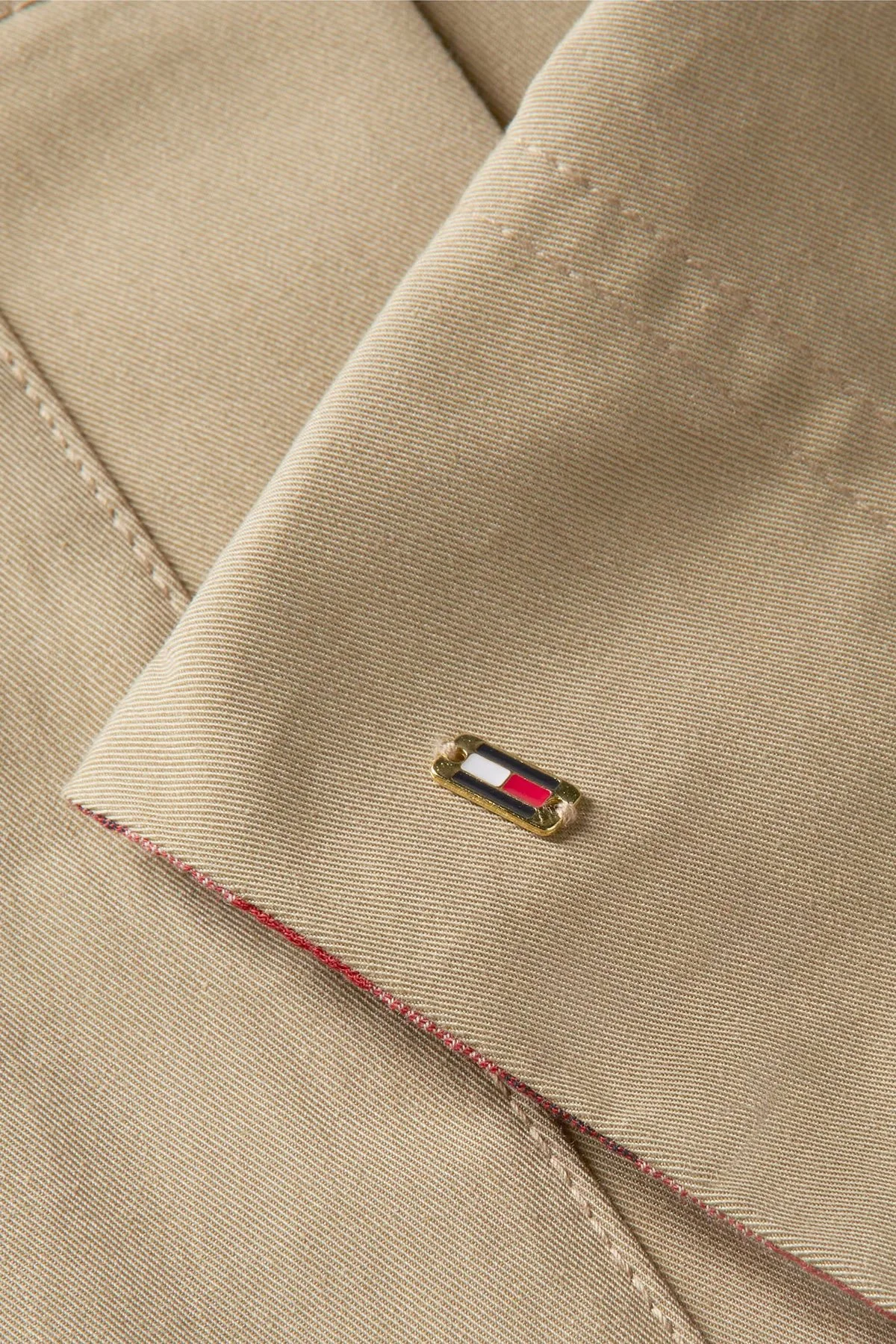 Tommy Hilfiger Logolu Su İtici Regular Fit Ceket Kadın Mont WW0WW49844 AEH Camel - 6
