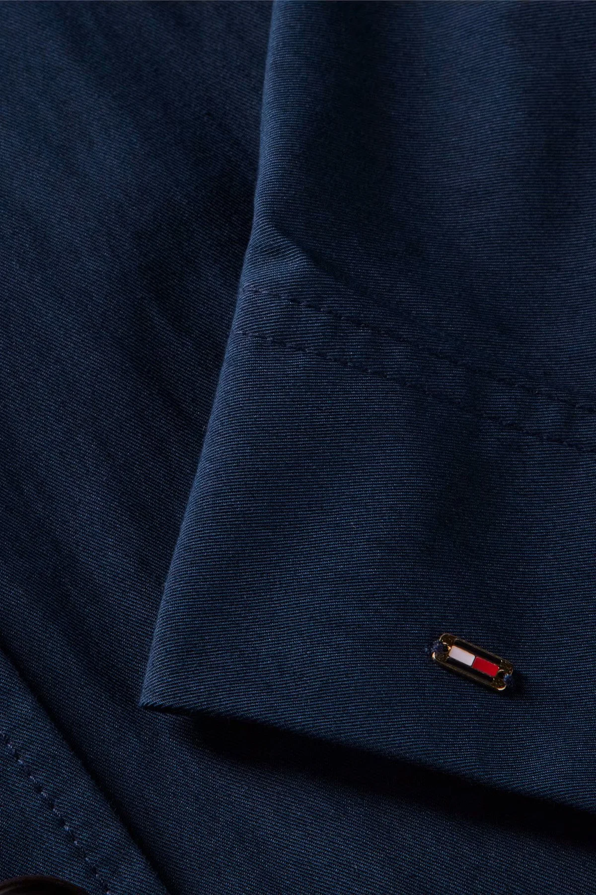 Tommy Hilfiger Logolu Su İtici Regular Fit Ceket Kadın Mont WW0WW49844 C1G Lacivert - 5