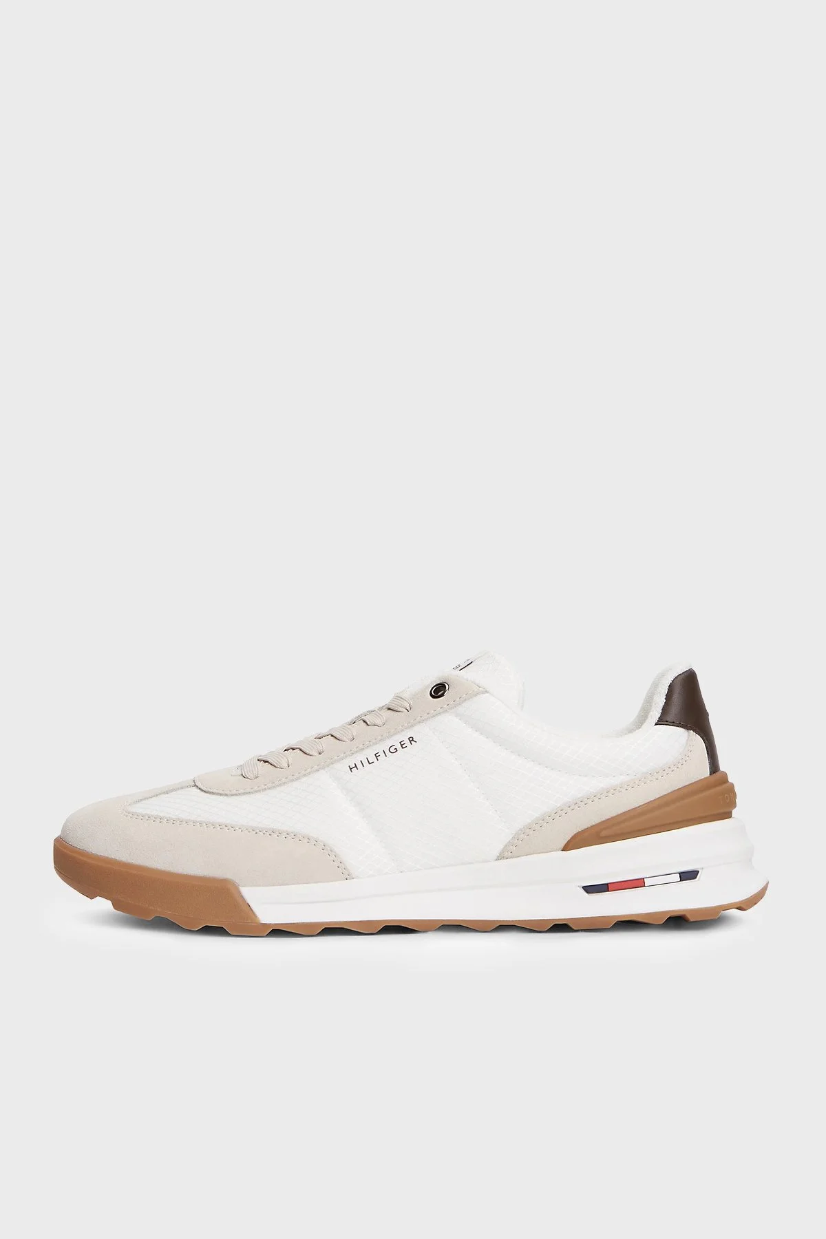 Tommy Hilfiger Logolu Süet Detaylı Sneaker Erkek Ayakkabı FM0FM05908 RA2 Taş - 2