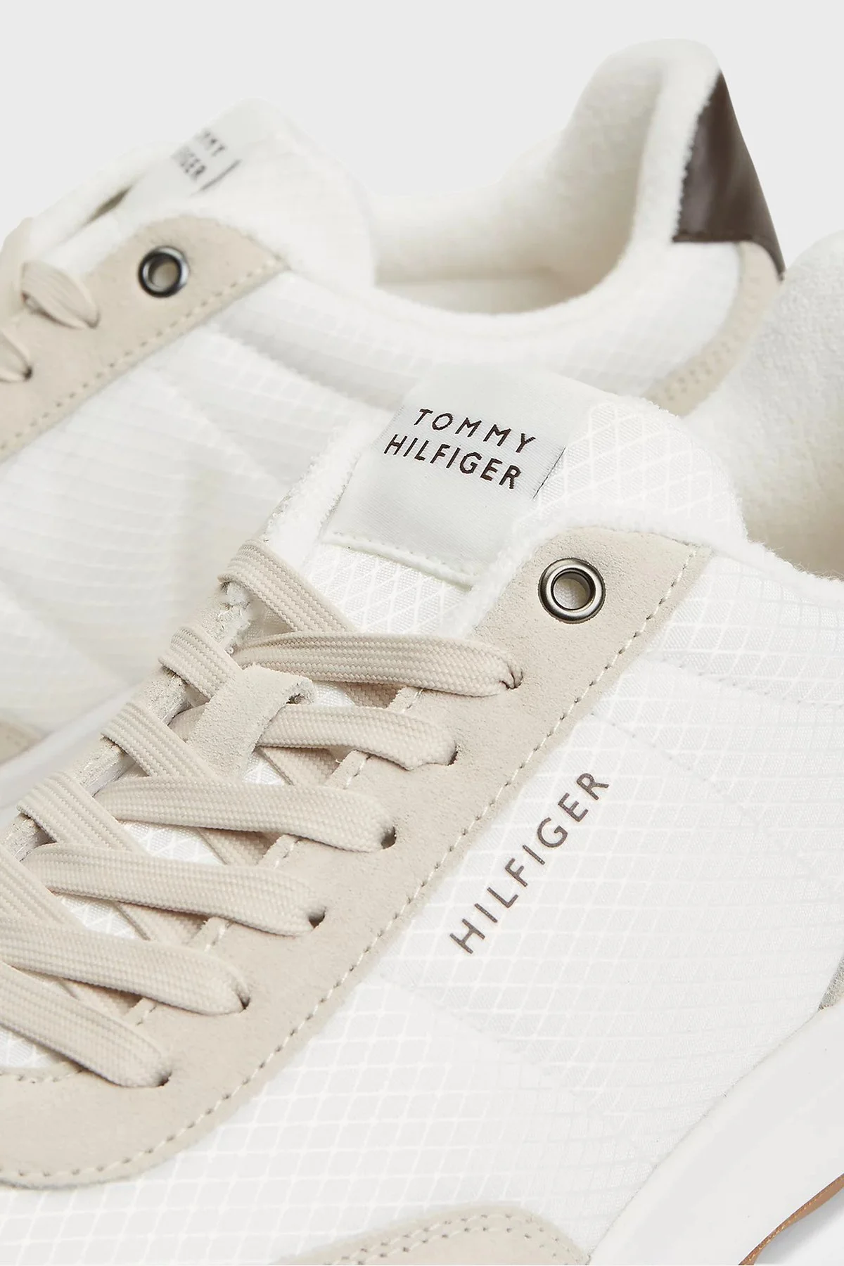 Tommy Hilfiger Logolu Süet Detaylı Sneaker Erkek Ayakkabı FM0FM05908 RA2 Taş - 6