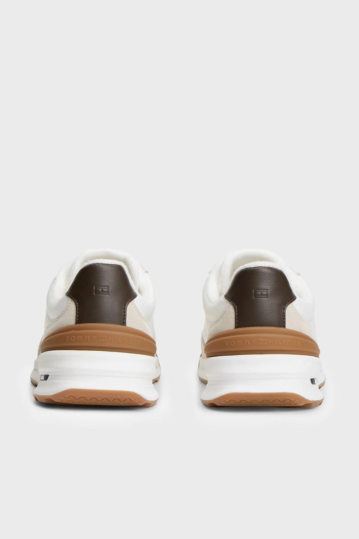 Tommy Hilfiger Logolu Süet Detaylı Sneaker Erkek Ayakkabı FM0FM05908 RA2 Taş - 7