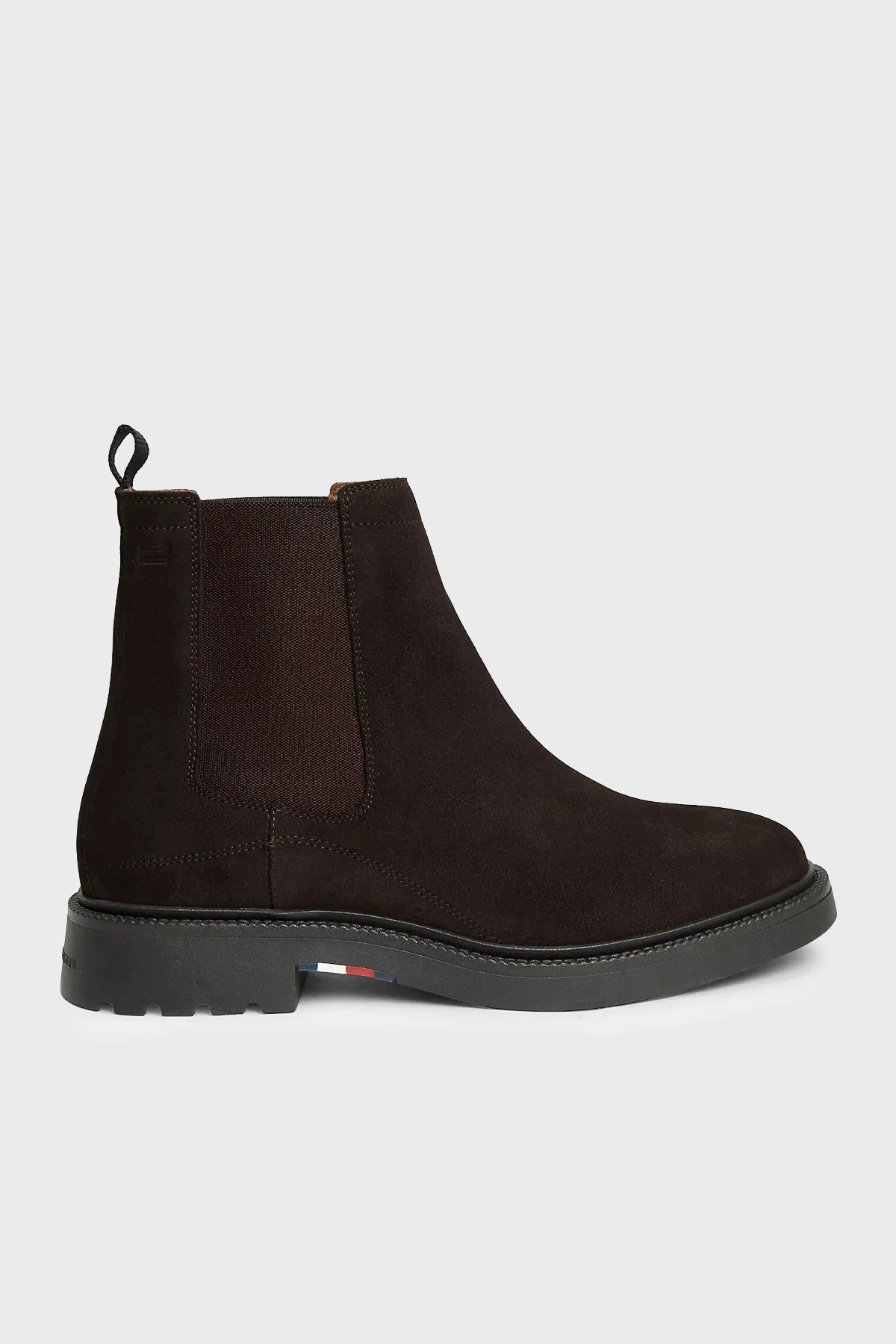 Tommy Hilfiger Logolu Süet Erkek Bot FM0FM05952 GT6 Koyu kahve - 1