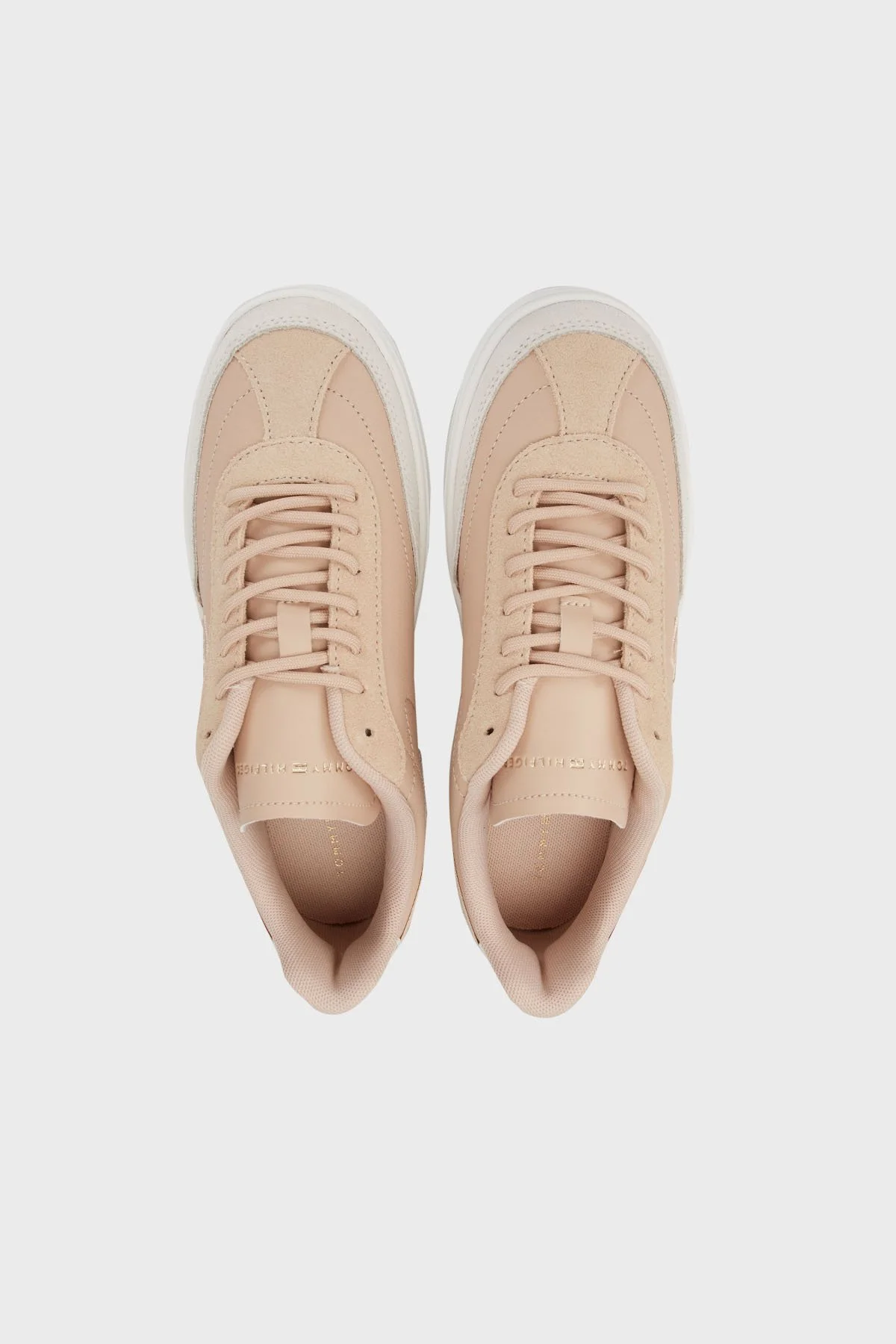 Tommy Hilfiger Logolu Süet Sneaker Kadın Ayakkabı FW0FW08186 TRY PEMBE - 4