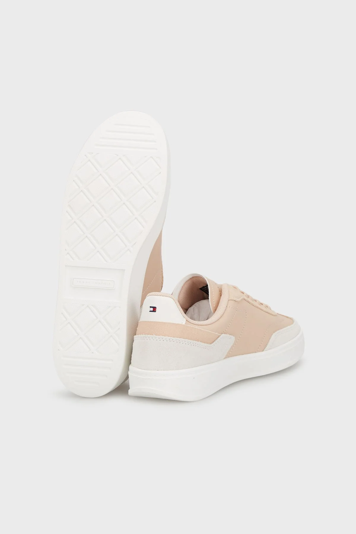 Tommy Hilfiger Logolu Süet Sneaker Kadın Ayakkabı FW0FW08186 TRY PEMBE - 5