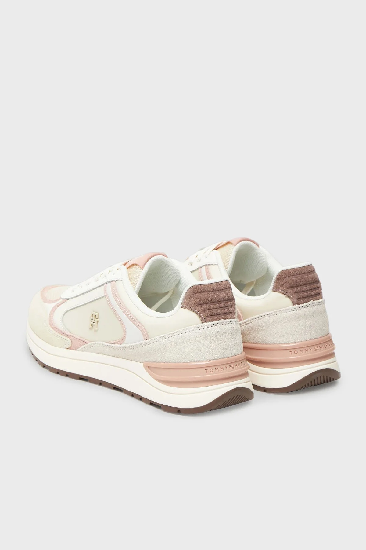 Tommy Hilfiger Logolu Süet Sneaker Kadın Ayakkabı FW0FW08693 0GC BEJ - 4