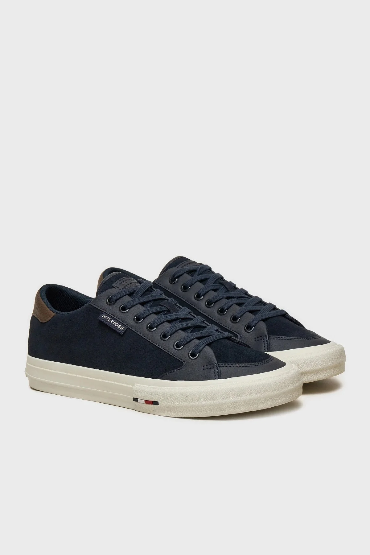Tommy Hilfiger Logolu Süet Sneaker Erkek Ayakkabı FM0FM05458 DW5 LACİVERT - 7