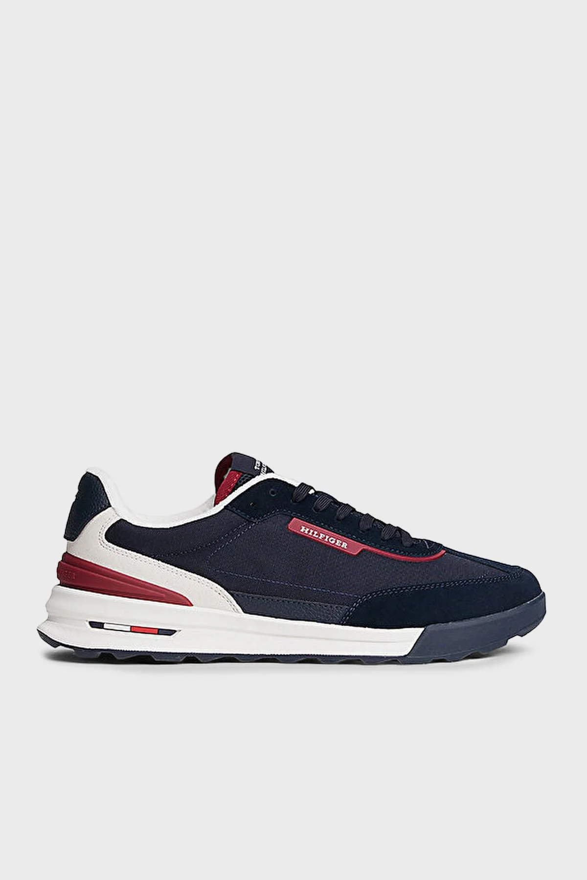 Tommy Hilfiger Logolu Süet Sneaker Erkek Ayakkabı FM0FM05640 DW5 LACİVERT - 1