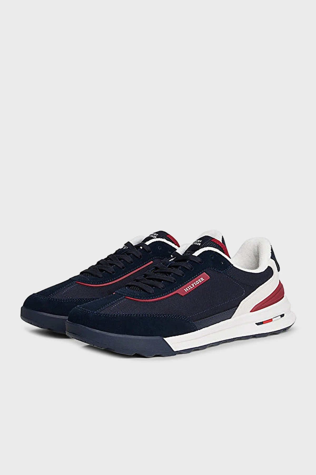 Tommy Hilfiger Logolu Süet Sneaker Erkek Ayakkabı FM0FM05640 DW5 LACİVERT - 2
