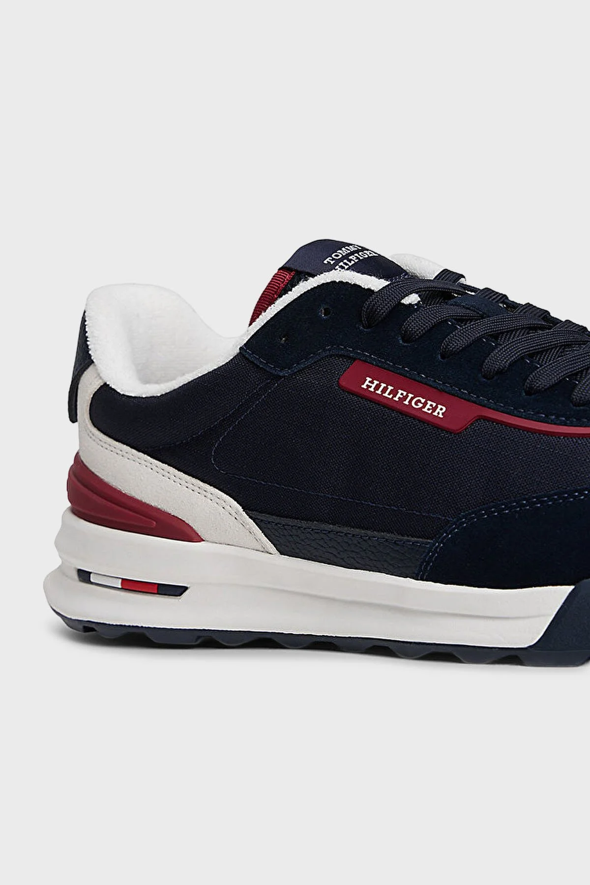 Tommy Hilfiger Logolu Süet Sneaker Erkek Ayakkabı FM0FM05640 DW5 LACİVERT - 5