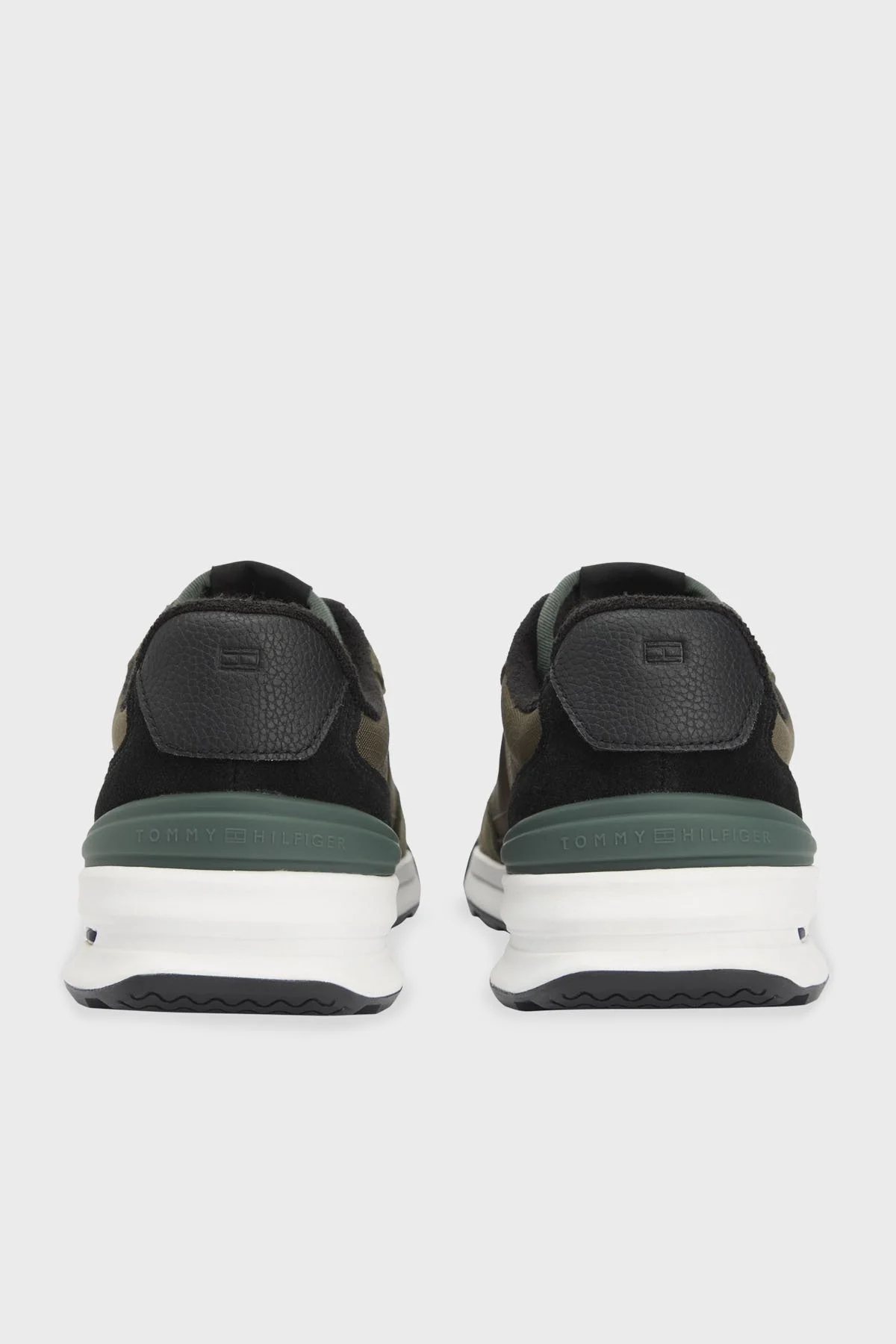 Tommy Hilfiger Logolu Süet Sneaker Erkek Ayakkabı FM0FM05640 RBN KOYU HAKİ - 11