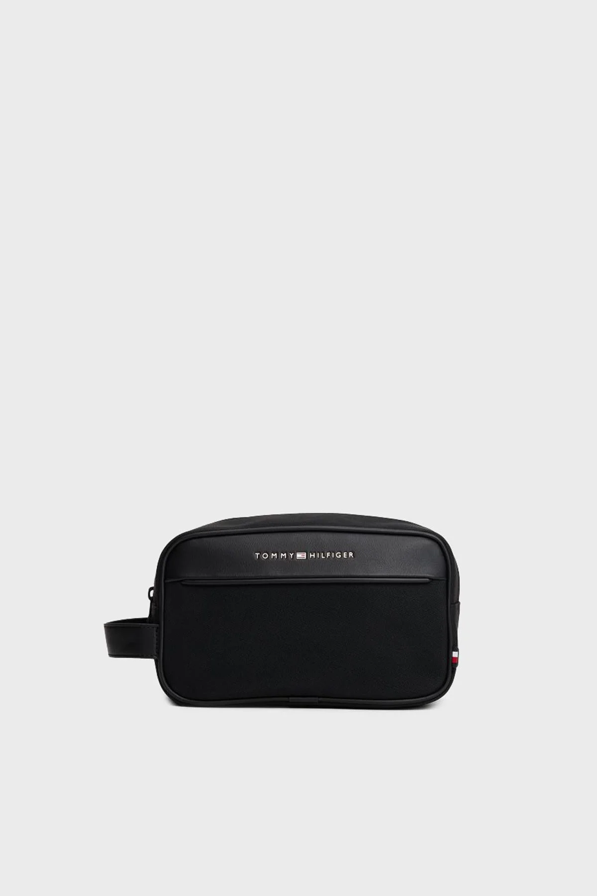 Tommy Hilfiger Logolu Tek Saplı Aksesuar Erkek Çanta AM0AM13747 BDS SİYAH - 1