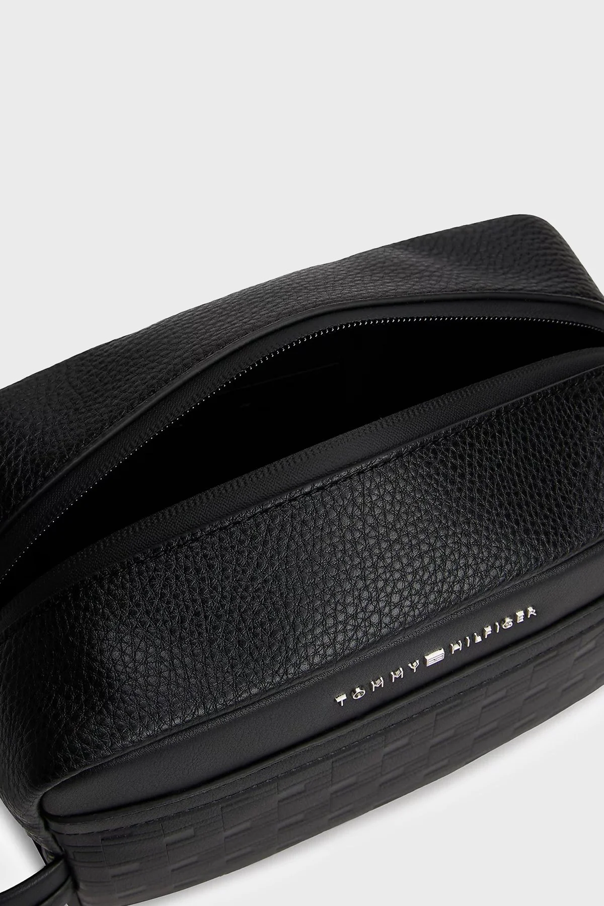 Tommy Hilfiger Logolu Tek Saplı Aksesuar Erkek Çanta AM0AM13947 BDS SİYAH - 3