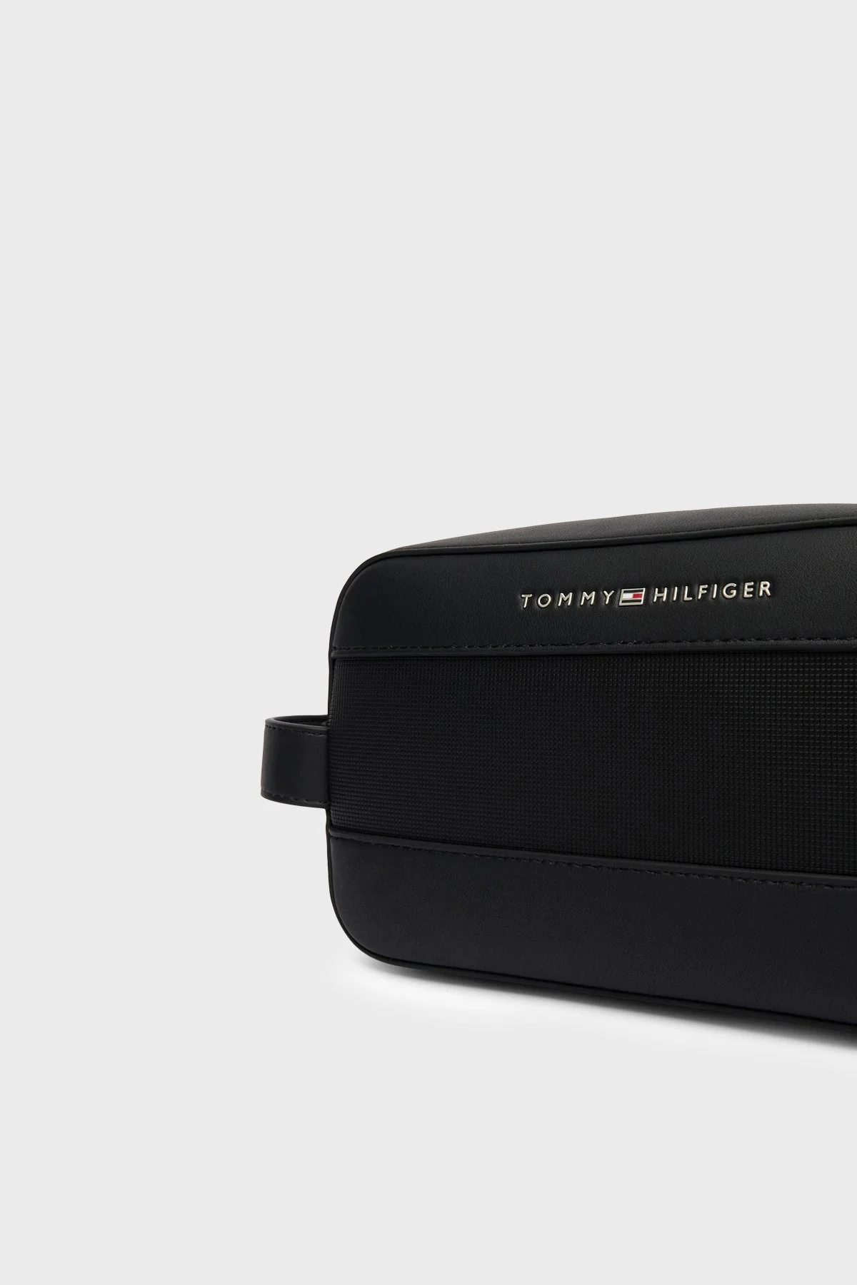 Tommy Hilfiger Logolu Tek Saplı Aksesuar Erkek Çanta AM0AM14161 BDS SİYAH - 3