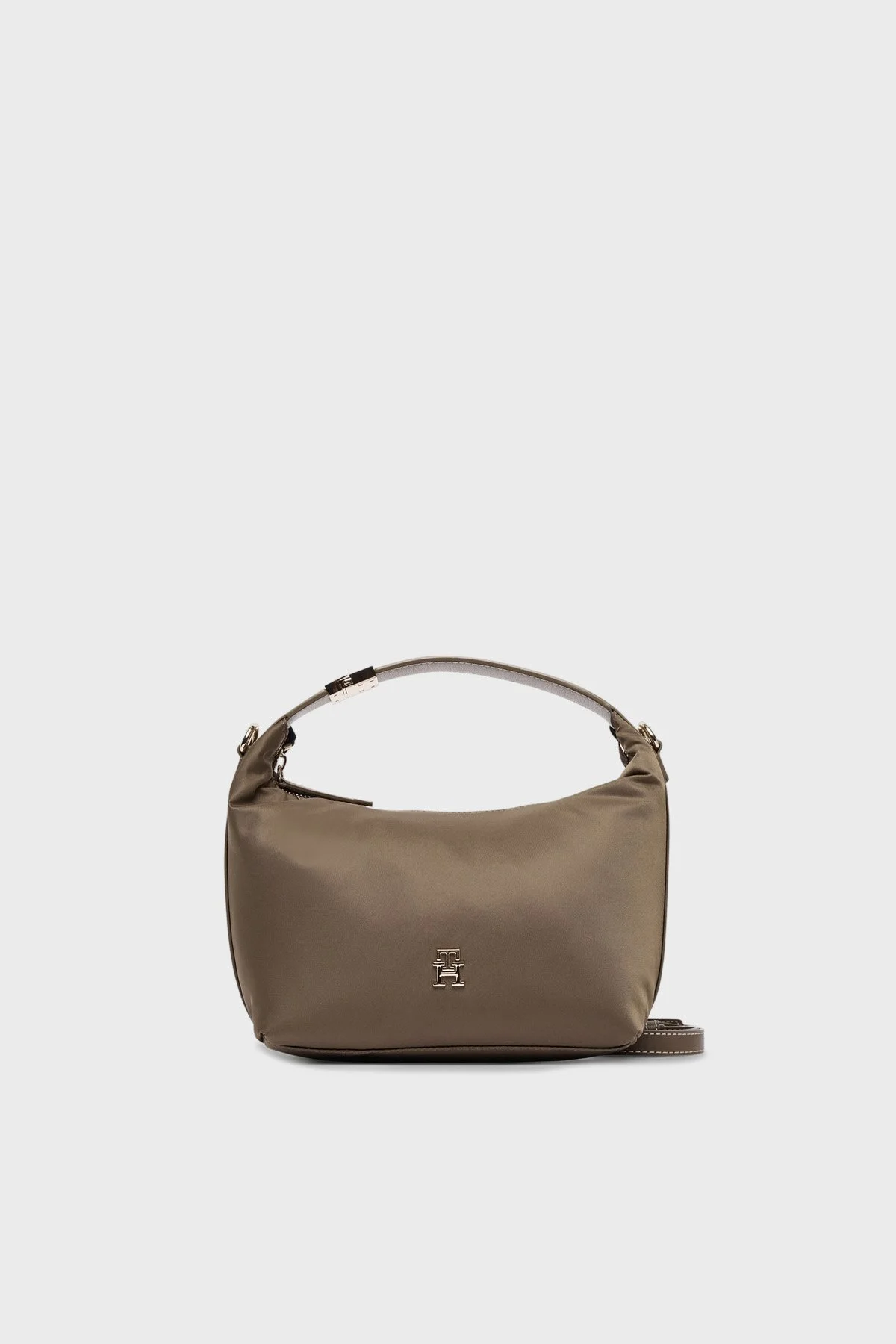 Tommy Hilfiger Logolu Toka Detaylı Çıkarılabilir Askılı Bayan Çanta AW0AW18164 R07 VİZON - 1