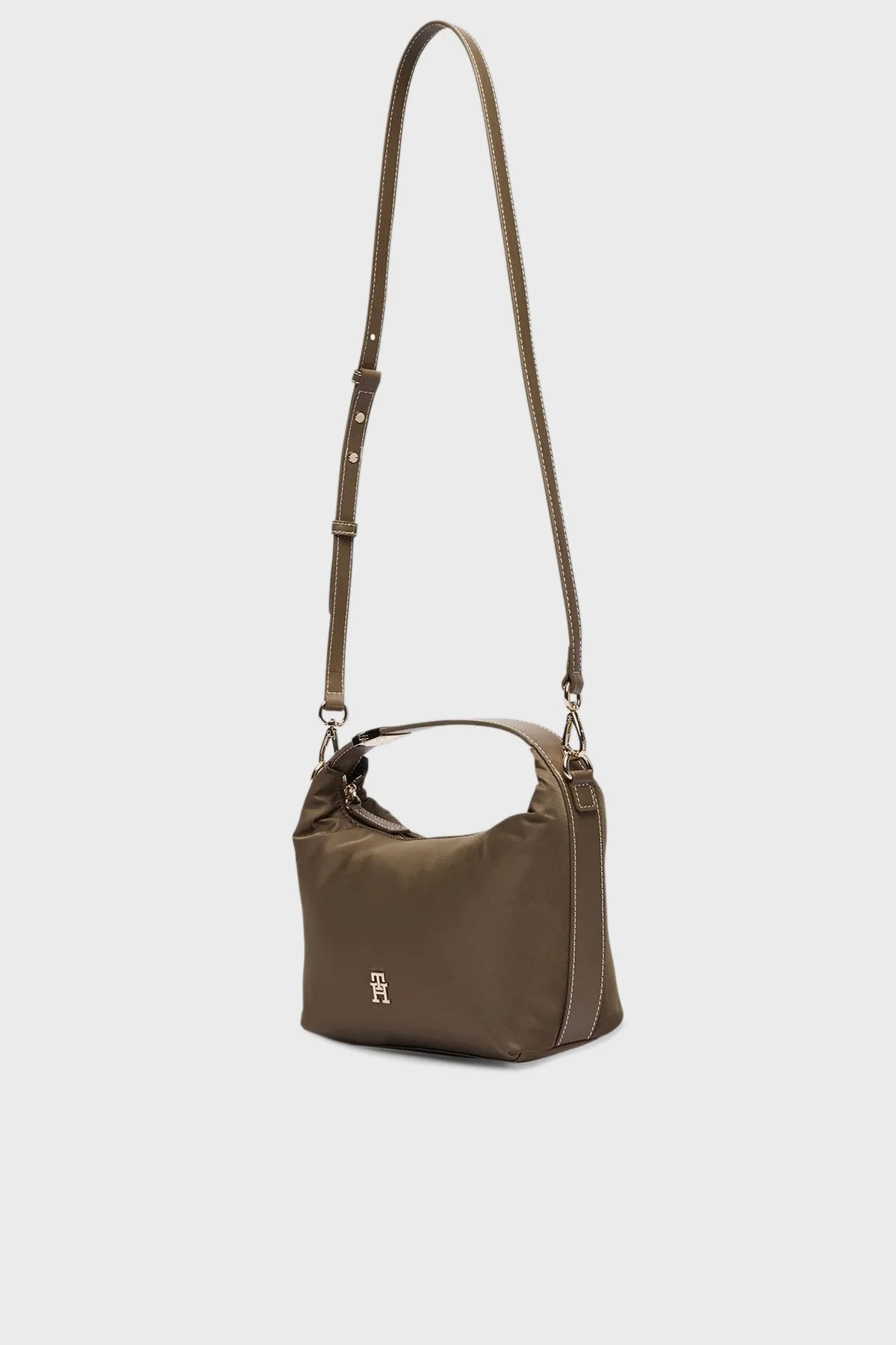 Tommy Hilfiger Logolu Toka Detaylı Çıkarılabilir Askılı Bayan Çanta AW0AW18164 R07 VİZON - 4