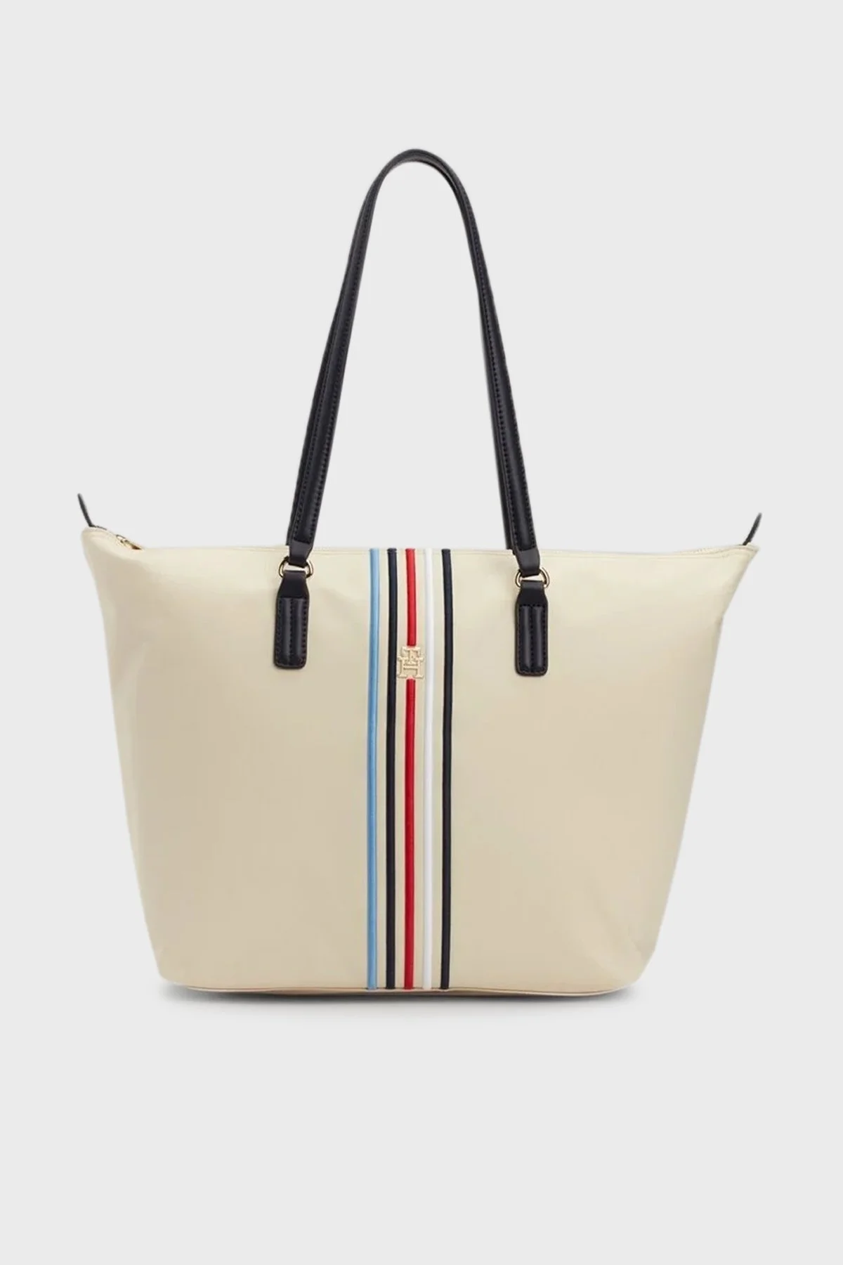 Tommy Hilfiger Logolu Tote Bayan Çanta AW0AW15981 AEF BEJ - 1