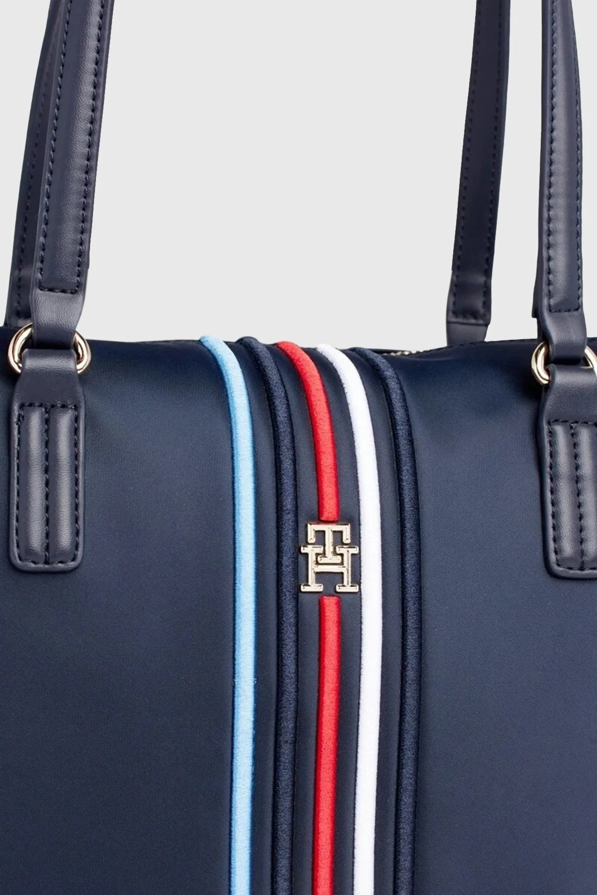Tommy Hilfiger Logolu Tote Bayan Çanta AW0AW15981 DW6 LACİVERT - 3