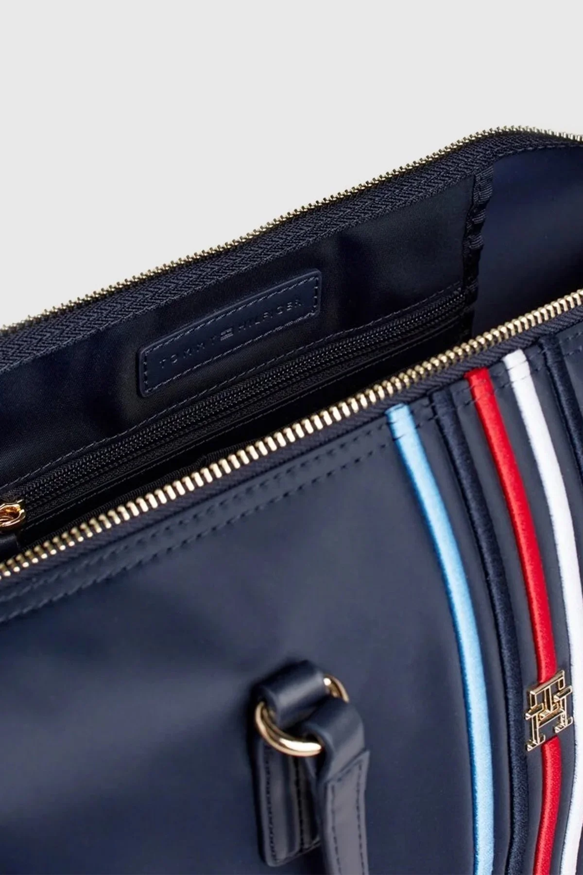 Tommy Hilfiger Logolu Tote Bayan Çanta AW0AW15981 DW6 LACİVERT - 4