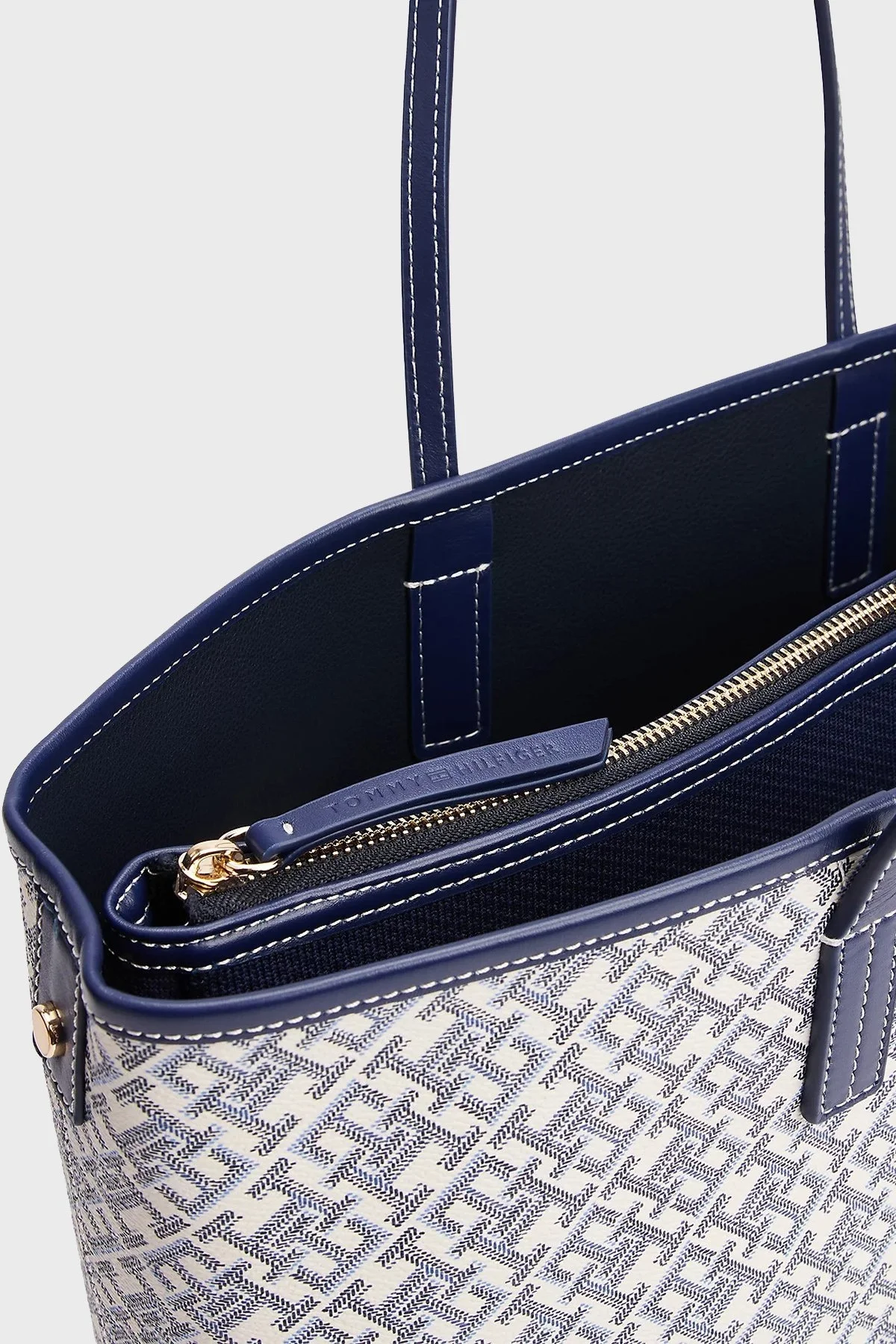 Tommy Hilfiger Logolu Tote Bayan Çanta AW0AW17379 DW6 LACİVERT - 4