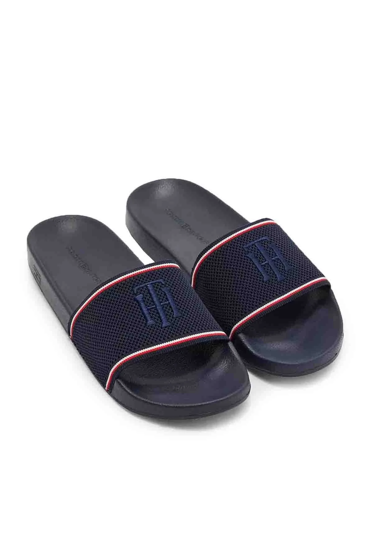 Tommy Hilfiger Marka Logolu Bayan Terlik FW0FW05456 DW5 LACİVERT - 3