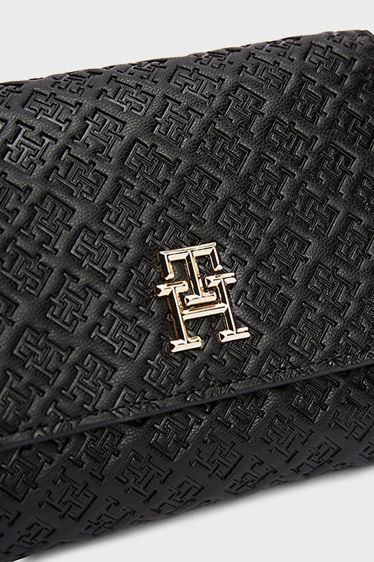 Tommy Hilfiger Marka Monogramlı Bayan Cüzdan AW0AW16919 BDS SİYAH - 7