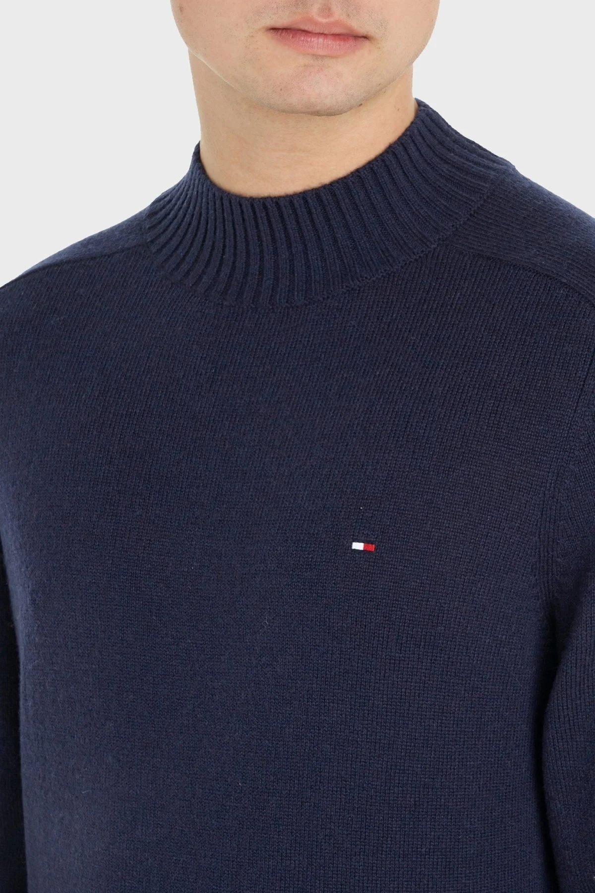 Tommy Hilfiger Merinos Yünü Örgü Erkek Kazak MW0MW33101 DW5 LACİVERT - 3