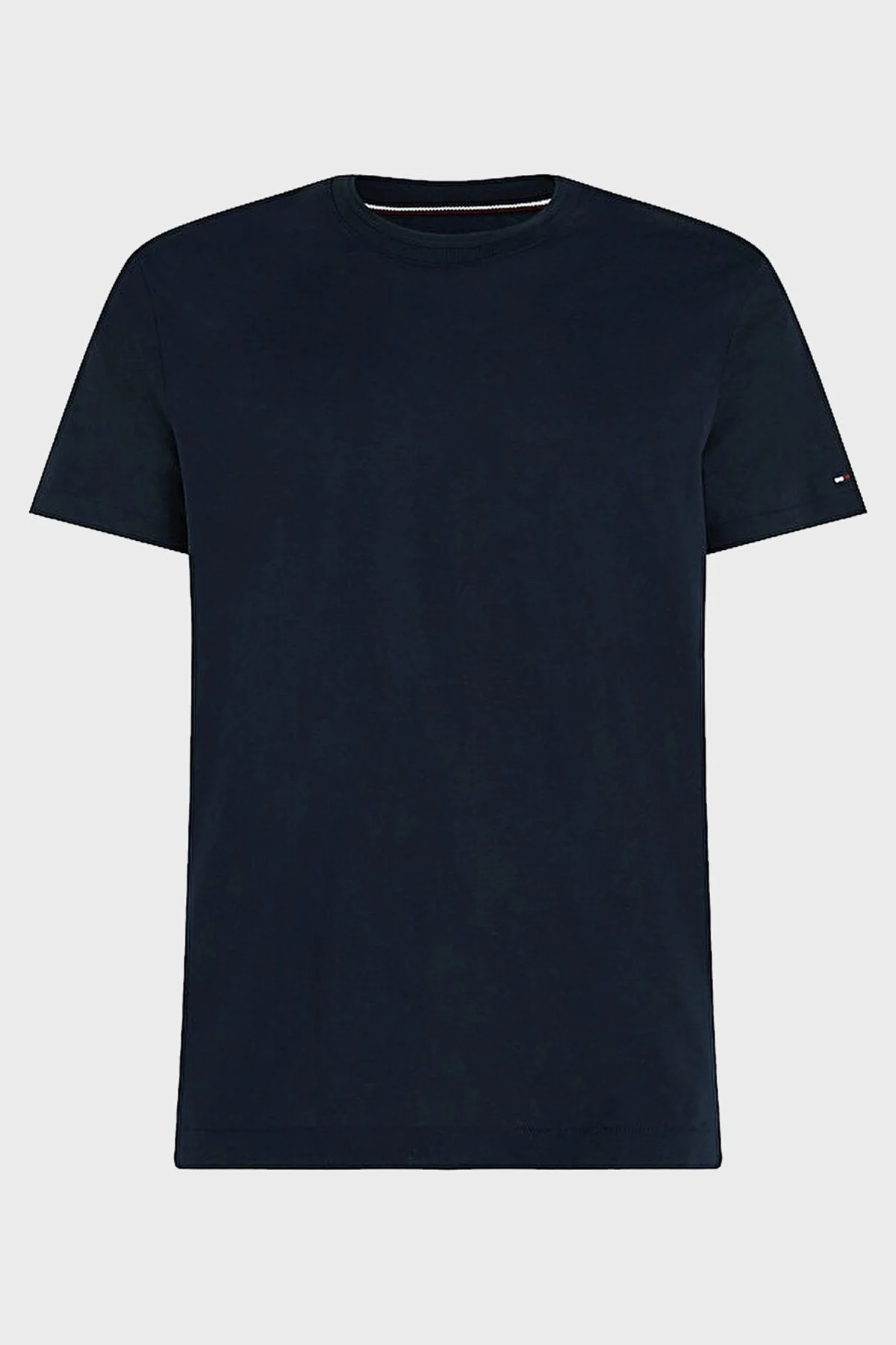 Tommy Hilfiger Merserize Pamuklu Bisiklet Yaka Regular Fit Erkek T Shirt MW0MW30044 DW5 LACİVERT - 4