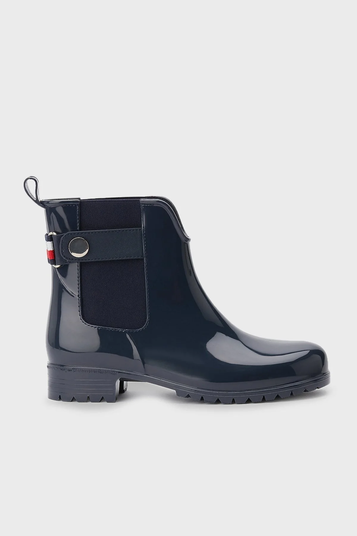 Tommy Hilfiger Metal Detaylı Slip-on Bayan Yağmur Çizmesi FW0FW06777 DW5 LACİVERT - 1