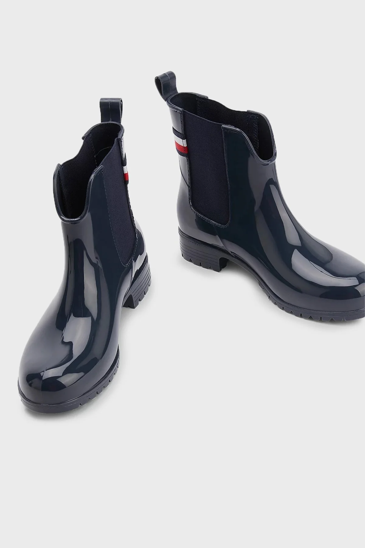 Tommy Hilfiger Metal Detaylı Slip-on Bayan Yağmur Çizmesi FW0FW06777 DW5 LACİVERT - 3