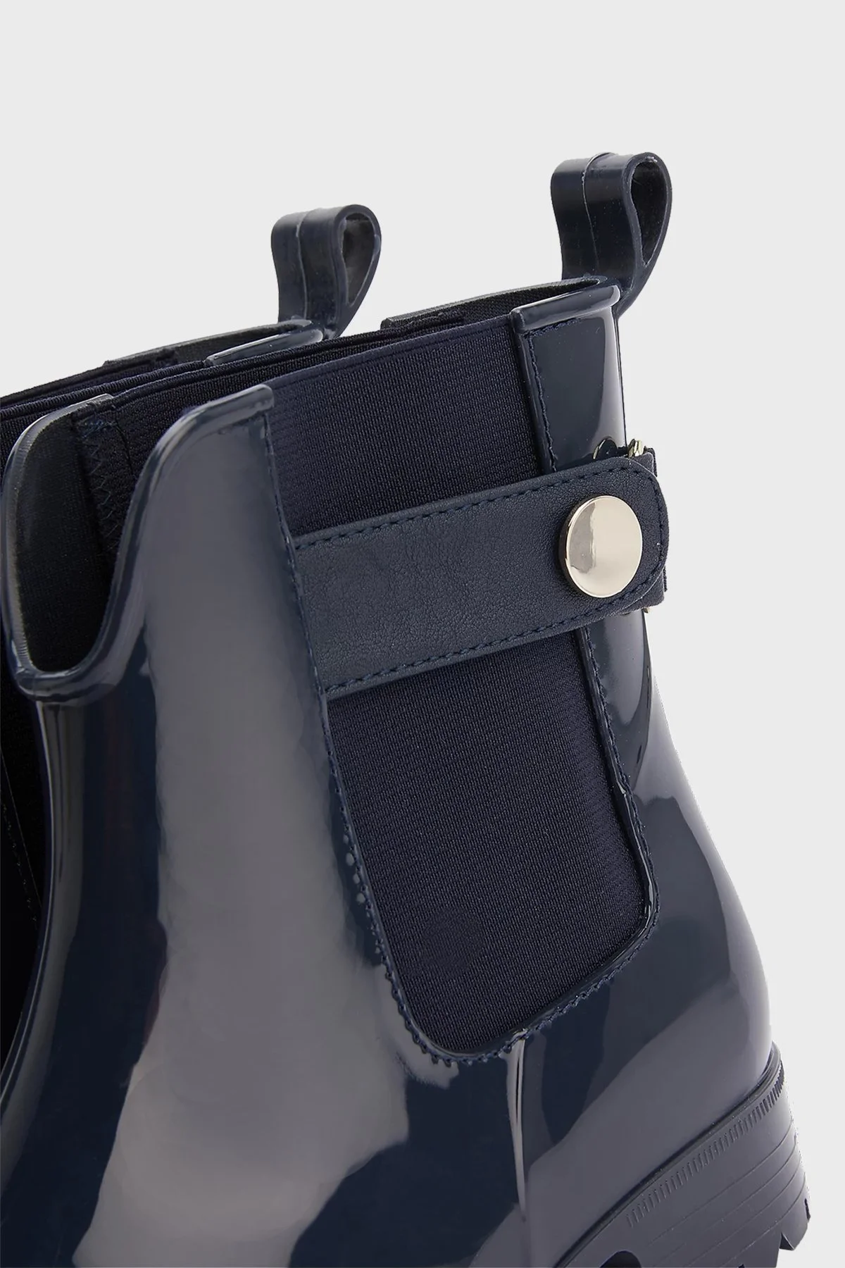 Tommy Hilfiger Metal Detaylı Slip-on Bayan Yağmur Çizmesi FW0FW06777 DW5 LACİVERT - 5